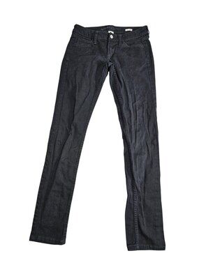 Arizona Jean Co Low Rise Super Skinny Jeans Juniors 5 Black‎ Stretch Denim